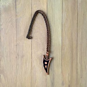 Vintage Copper Arrowhead Necklace